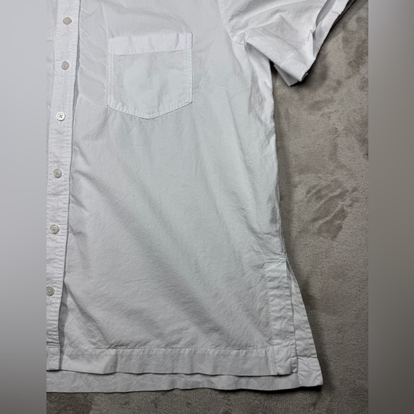 Madewell Women’s White Signature Poplin Short-Sleeve Button-Down Shirt Large - Picture 7 of 16
